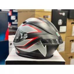 Мотошлем AGV K-6 Multi Flash Matt Black/Grey/Red