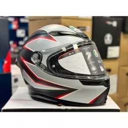 Мотошлем AGV K-6 Multi Flash Matt Black/Grey/Red