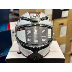 Мотошлем AGV K-6 Multi Flash Matt Black/Grey/Red