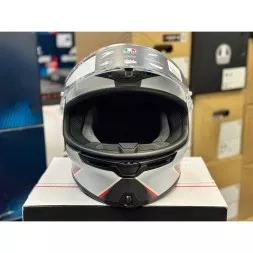 Мотошлем AGV K-6 Multi Flash Matt Black/Grey/Red