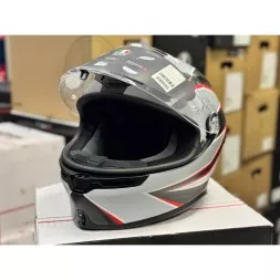 Мотошлем AGV K-6 Multi Flash Matt Black/Grey/Red