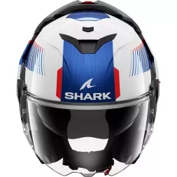 Мотошлем Shark OXO Sikter, цвет Белый/Синий/Красный