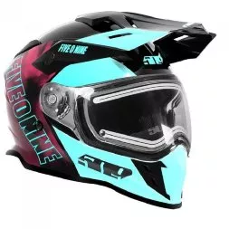 Шлем 509 Delta R3L Teal Maroon Galaxy с подогревом 