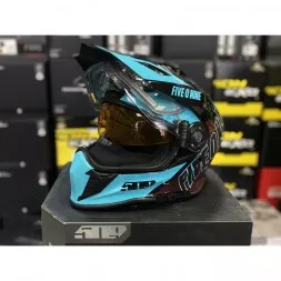 Шлем 509 Delta R3L Teal Maroon Galaxy с подогревом 