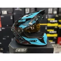 Шлем 509 Delta R3L Teal Maroon Galaxy с подогревом 