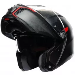 Мотошлем AGV Tourmodular Frequency Matt Gunmetal/Red