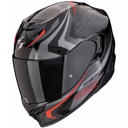 Мотошлем Scorpion Exo-520 Evo Air Terra, цвет Черный/Серебристый/Красный
