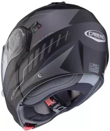 Мотошлем Caberg Droid Blaze, цвет Черный Матовый/Серый Матовый