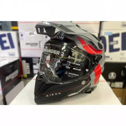 Шлем Airoh Commander 2 Reveal Red Fluo Matt