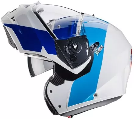Мотошлем Caberg Duke II Impact, цвет Белый/Красный/Синий 