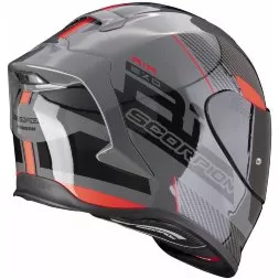 Мотошлем Scorpion EXO-R1 Evo Air Final, цвет Серый/Черный/Красный