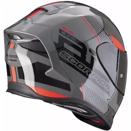 Мотошлем Scorpion EXO-R1 Evo Air Final, цвет Серый/Черный/Красный