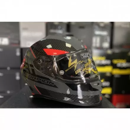 Мотошлем Scorpion EXO-R1 Evo Air Final, цвет Серый/Черный/Красный