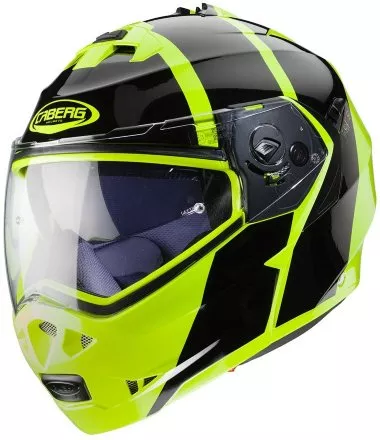 Мотошлем Caberg Duke II Impact, цвет Желтый/Черный 