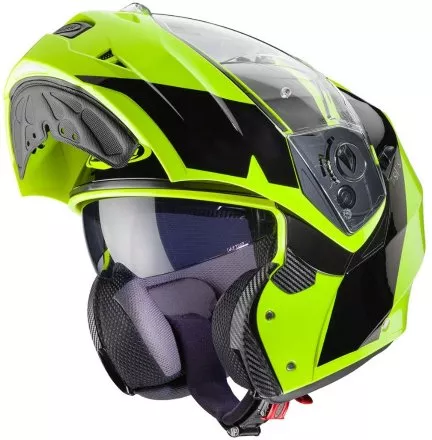 Мотошлем Caberg Duke II Impact, цвет Желтый/Черный 
