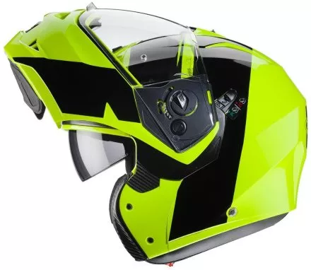 Мотошлем Caberg Duke II Impact, цвет Желтый/Черный 