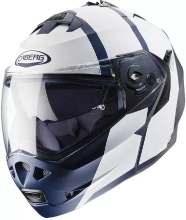 Мотошлем Caberg Duke II Impact, цвет Синий Матовый/Белый Матовый 