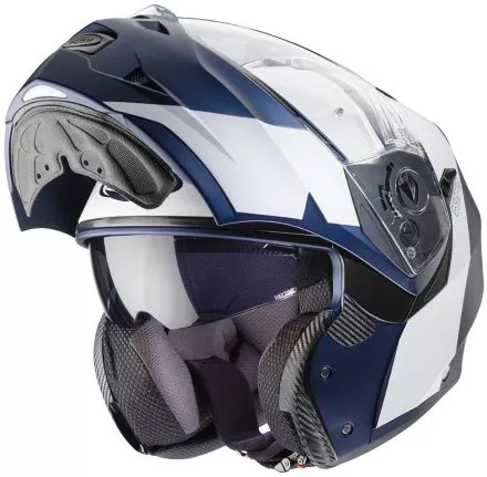 Мотошлем Caberg Duke II Impact, цвет Синий Матовый/Белый Матовый 
