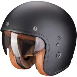 Мотошлем Scorpion Exo Belfast Evo Luxe, цвет Черный Матовый