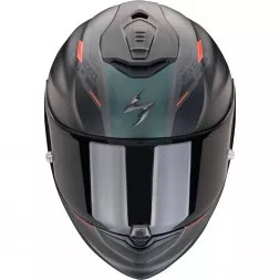 Мотошлем Scorpion Exo-1400 Evo II Air Luma, цвет Черный Матовый/Зеленый