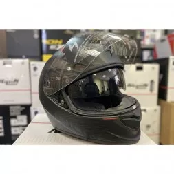 Мотошлем Scorpion Exo-1400 Evo II Air Luma, цвет Черный Матовый/Зеленый