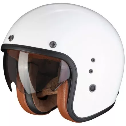 Мотошлем Scorpion Exo Belfast Evo Luxe, цвет Белый