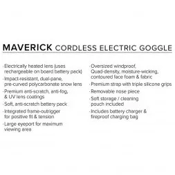 Очки FXR Maverick Cordless Hi Vis Black с подогревом 