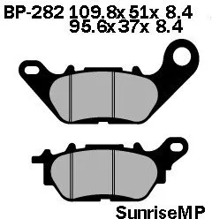 Тормозные колодки SunriseMP D-серия BP-282