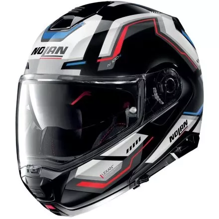 Мотошлем Nolan N100-5 Upwind N-Com 63, White/Blue