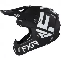 Шлем FXR Clutch CX Black White D-ring 