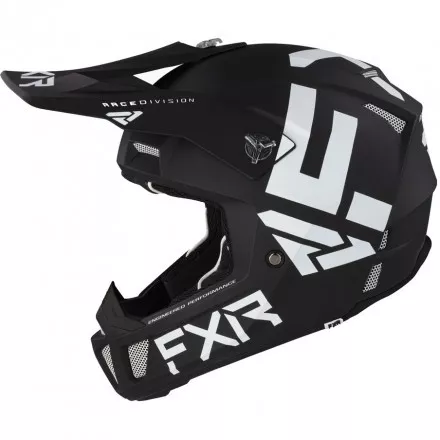 Шлем FXR Clutch CX Black White D-ring 