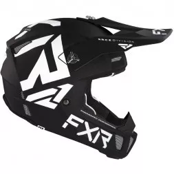 Шлем FXR Clutch CX Black White D-ring 