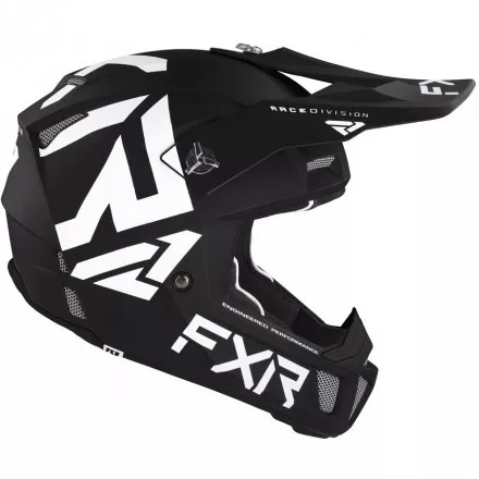 Шлем FXR Clutch CX Black White D-ring 