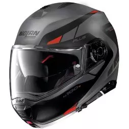 Мотошлем Nolan N100-5 Plus Milestone N-Com 051, Grey/Black/Red