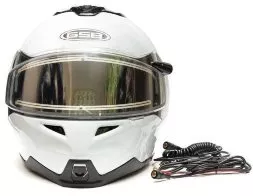 Снегоходный Шлем Модуляр GSB G-339 Snow White Glossy 