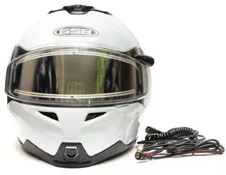 Снегоходный Шлем Модуляр GSB G-339 Snow White Glossy 