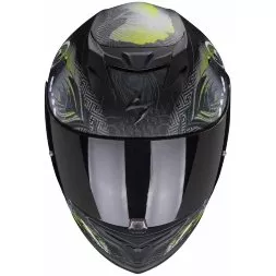  Мотошлем Scorpion Exo-520 Evo Air Melrose, цвет Черный Матовый/Желтый