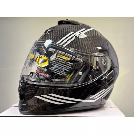 Мотошлем Scorpion Exo-1400 Evo II Carbon Air Reika, цвет Черный/Белый