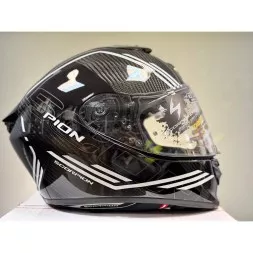 Мотошлем Scorpion Exo-1400 Evo II Carbon Air Reika, цвет Черный/Белый