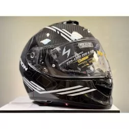 Мотошлем Scorpion Exo-1400 Evo II Carbon Air Reika, цвет Черный/Белый