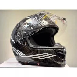 Мотошлем Scorpion Exo-1400 Evo II Carbon Air Reika, цвет Черный/Белый
