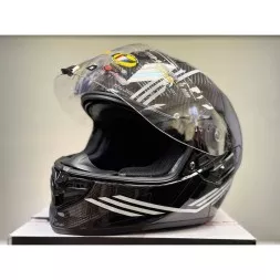 Мотошлем Scorpion Exo-1400 Evo II Carbon Air Reika, цвет Черный/Белый