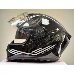 Мотошлем Scorpion Exo-1400 Evo II Carbon Air Reika, цвет Черный/Белый