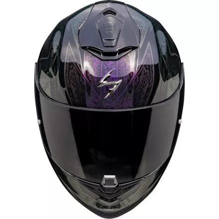 Мотошлем Scorpion Exo-1400 Evo II Fantasy, цвет Черный/Хамелеон