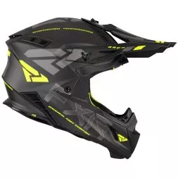 Шлем FXR Helium Carbon Hi Vis/Charcoal Quick Release