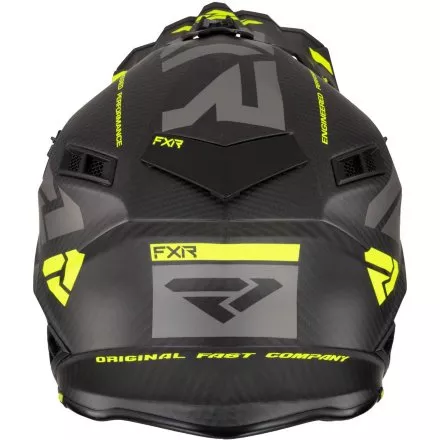 Шлем FXR Helium Carbon Hi Vis/Charcoal Quick Release