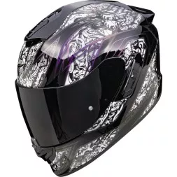 Мотошлем Scorpion Exo-1400 Evo II Fantasy, цвет Черный/Белый