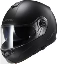 Мотошлем LS2 FF325 Strobe Electric SNOW Solid снегоходный черный матовый