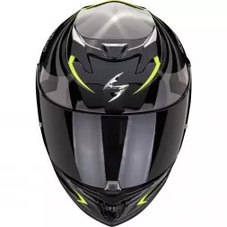 Мотошлем Scorpion Exo-520 Evo Air Terra, Черный/Серебристый/Желтый