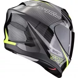 Мотошлем Scorpion Exo-520 Evo Air Terra, Черный/Серебристый/Желтый